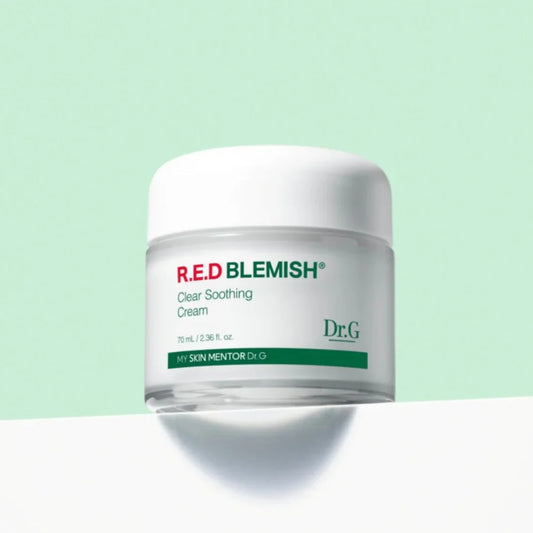 Soothe acne-prone, red, and sensitive skin with Dr.G R.E.D Blemish Clear Soothing Cream. Infused with 5-Cica Complex & hydrating botanicals, this lightweight K-beauty moisturizer absorbs fast without stickiness. Ships from Zibuya with free delivery $35+ USD / $39 CAD.