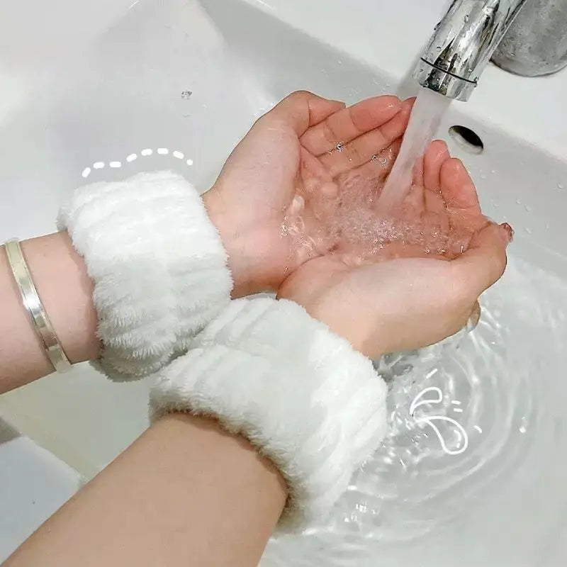 Slay & Spa Fluffy  Headband + Wrist Set