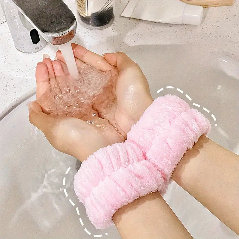 Slay & Spa Fluffy  Headband + Wrist Set