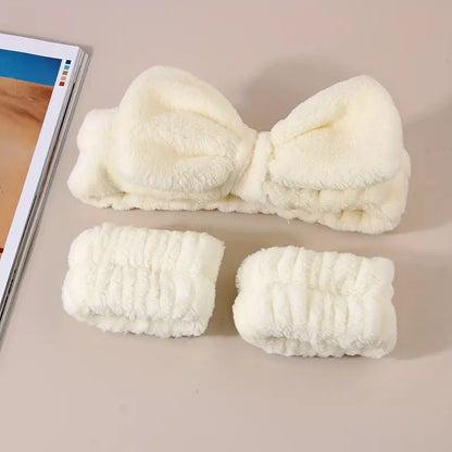Slay & Spa Fluffy  Headband + Wrist Set