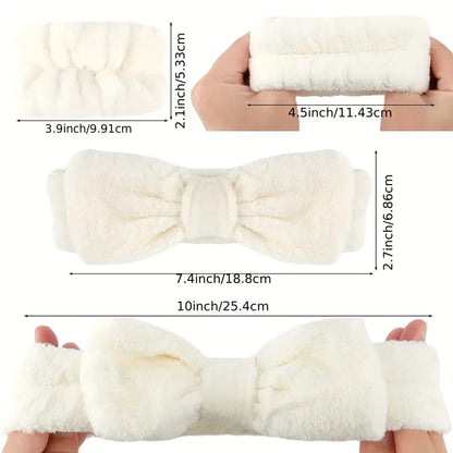 Slay & Spa Fluffy  Headband + Wrist Set