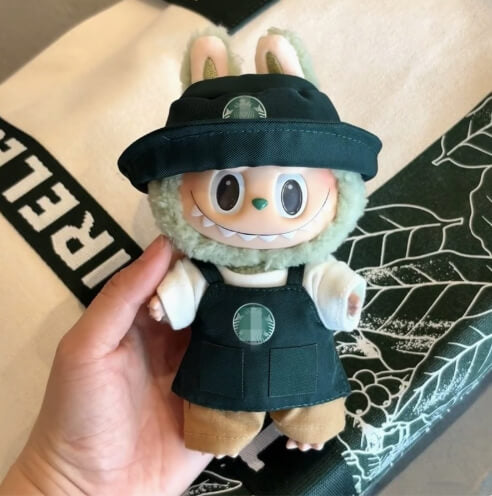 Barista Labubu Outfit - Starbucks Inspired (4 Piece Set)