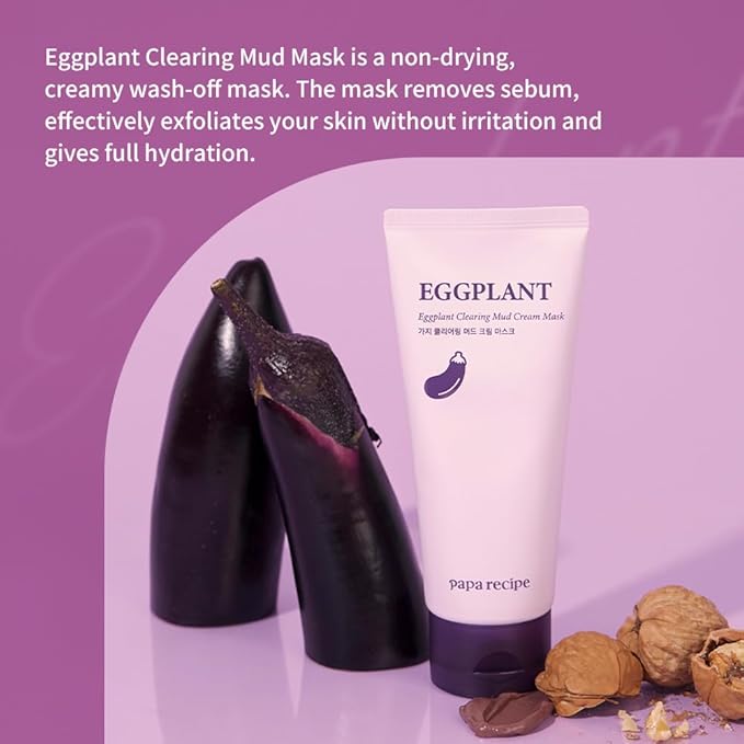 Papa Recipe - Eggplant Clearing Mud Cream Mask