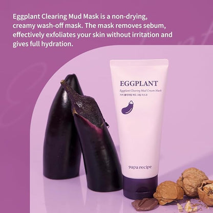 Papa Recipe - Eggplant Clearing Mud Cream Mask
