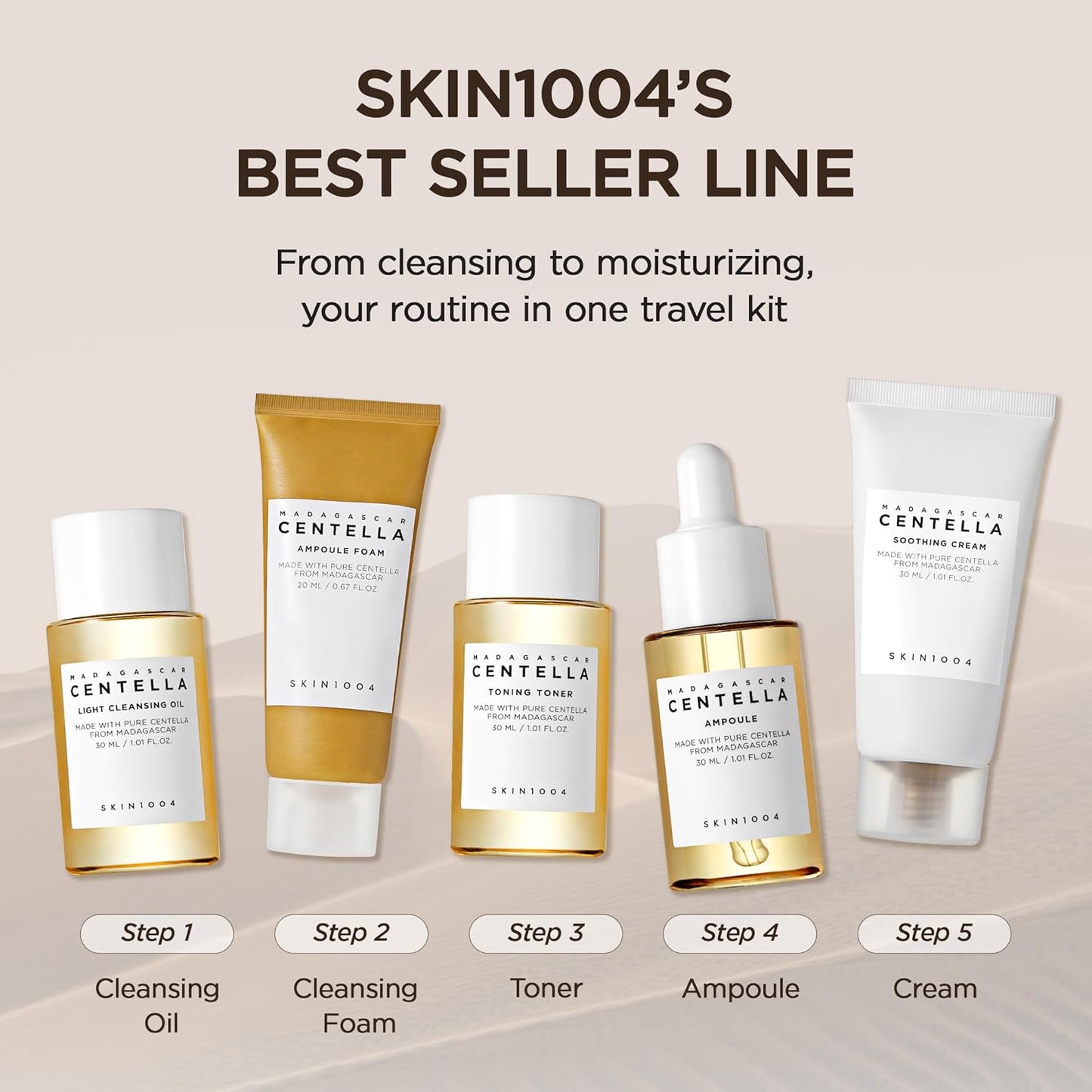 SKIN1004 - Madagascar Centella Travel Kit 5 pcs Kit