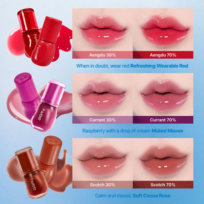 Get plump, glossy lips with Fwee 3D Voluming Gloss Currant 30%. Korean beauty favorite with rich color, smooth hydration, and a doe-foot applicator for easy application. Shop online for the best lip gloss in Canada & USA at ZIBUYA