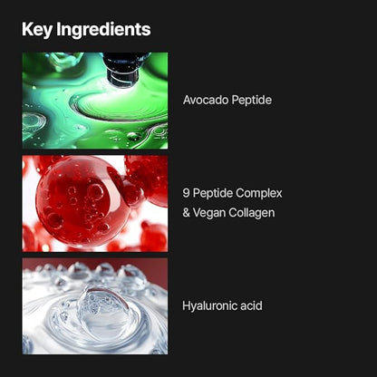 List of key ingredients with corresponding images on a black background