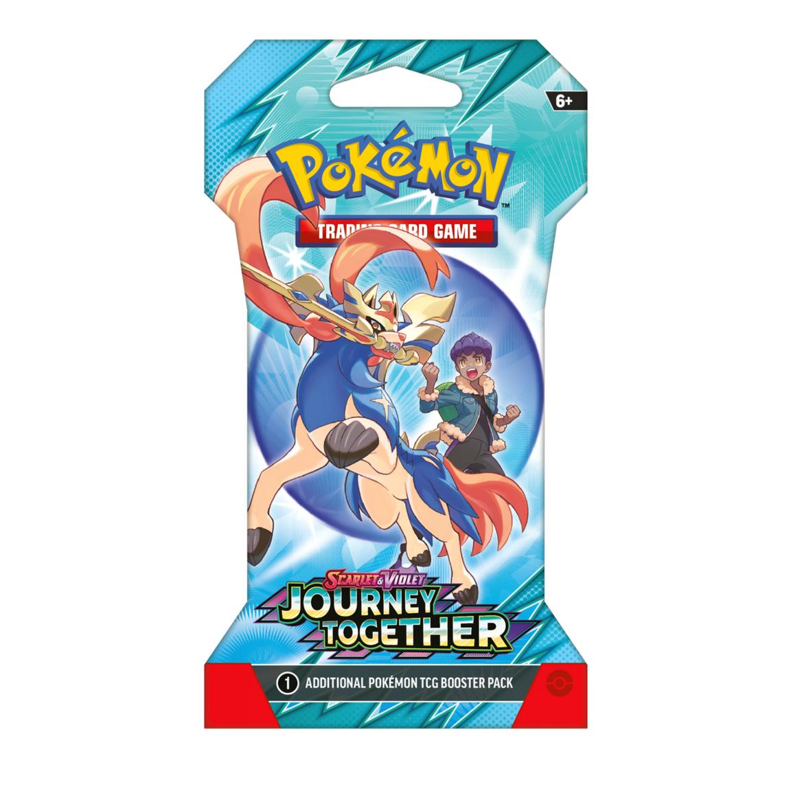 hop Pokémon Scarlet & Violet: Journey Together Booster Sleeves Pack — collectible TCG cards, rare pulls, and stylish sleeves. Styles may vary.