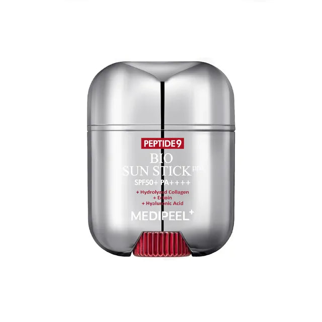 Silver sun stick packaging with red accents on a white background at Zibuya 