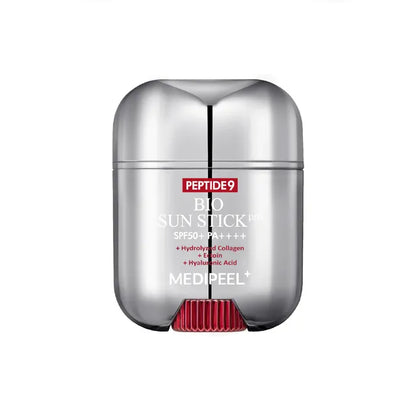Silver sun stick packaging with red accents on a white background at Zibuya 