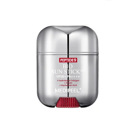 Silver sun stick packaging with red accents on a white background at Zibuya 